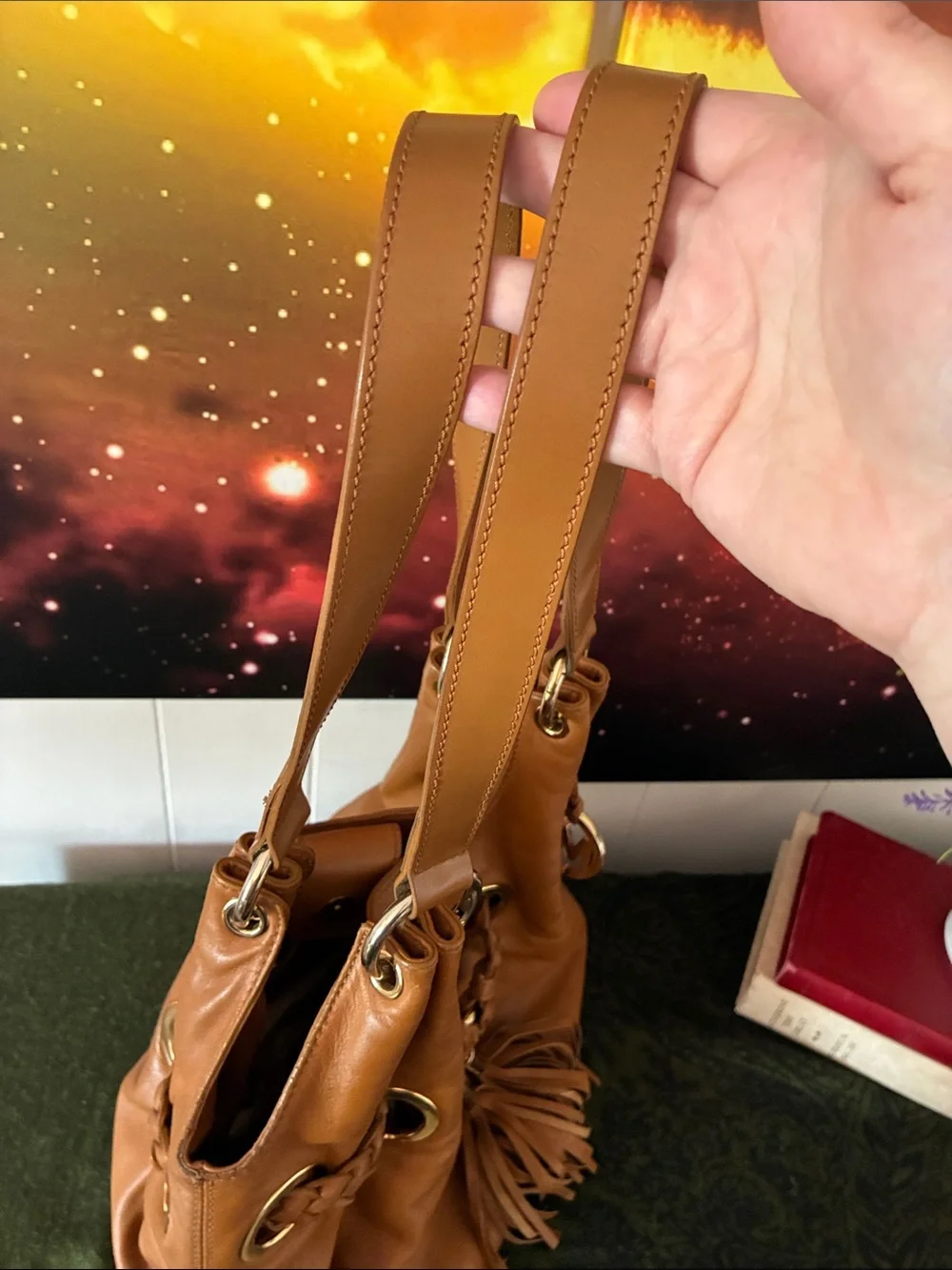 Michael Kors Leather Hobo Bag